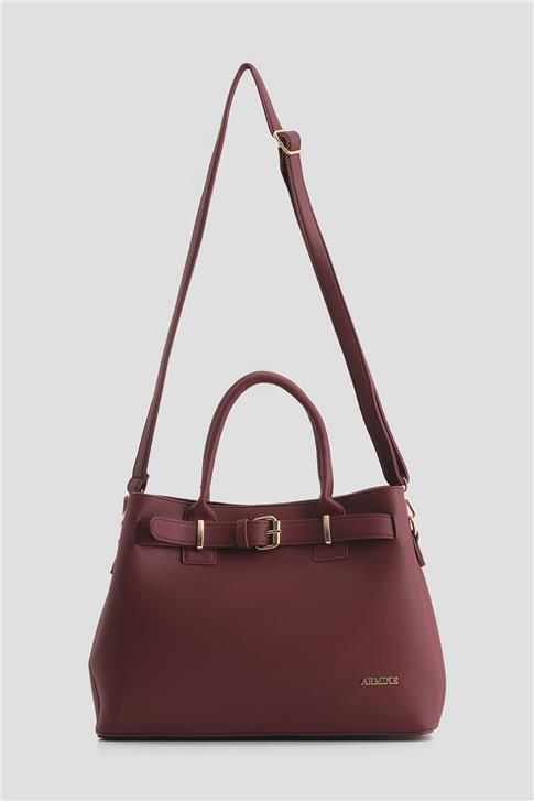 Armine Pia Deri Çanta 25YD7395 Bordo