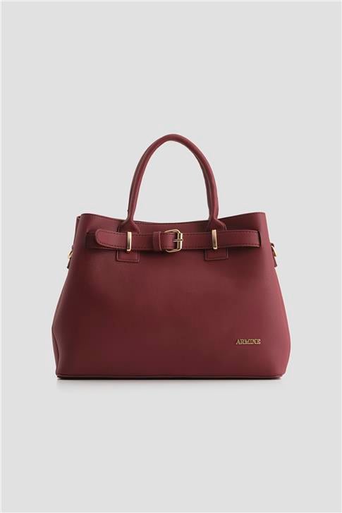 Armine Pia Deri Çanta 25YD7395 Bordo
