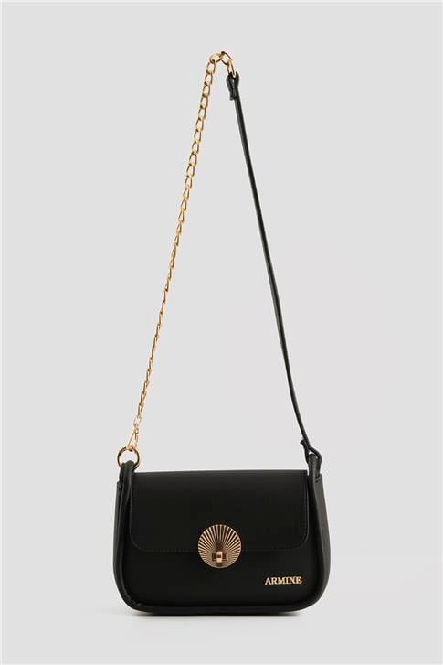 Armine Pia Deri Çanta 25YD7397 Siyah