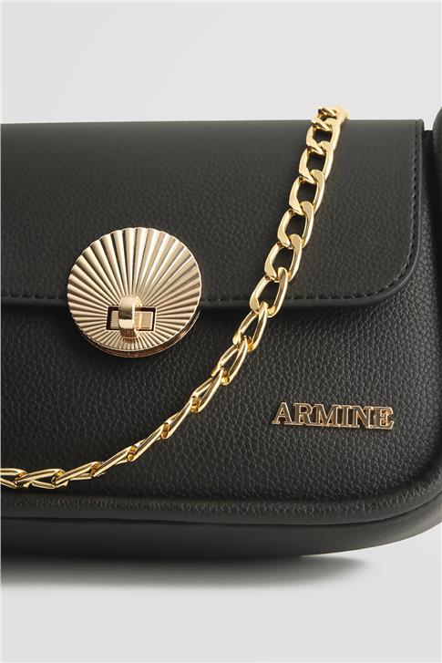 Armine Pia Deri Çanta 25YD7397 Siyah