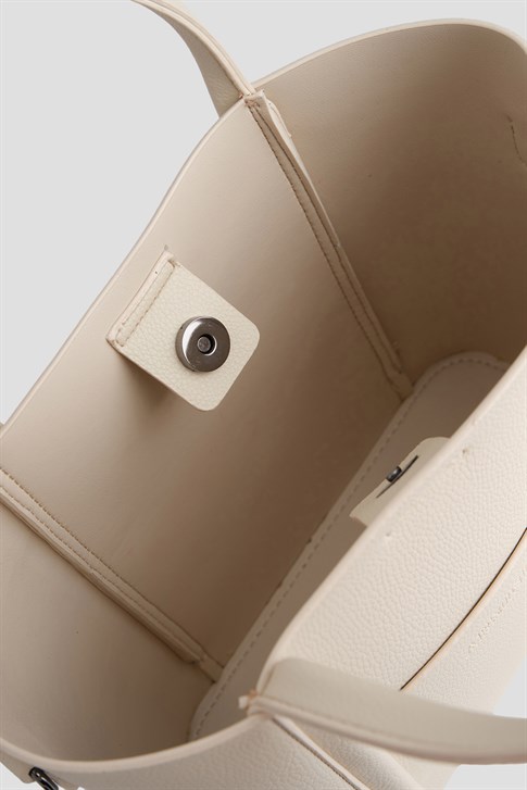 Armine Pia Deri Çanta 25YD7398 Krem