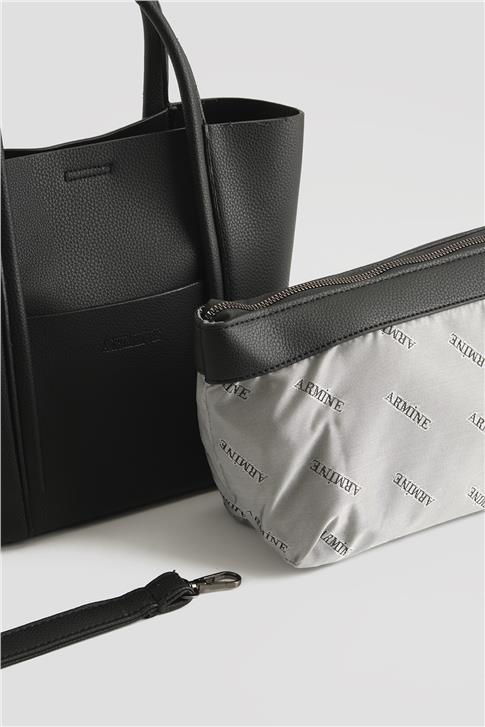Armine Pia Deri Çanta 25YD7398 Siyah
