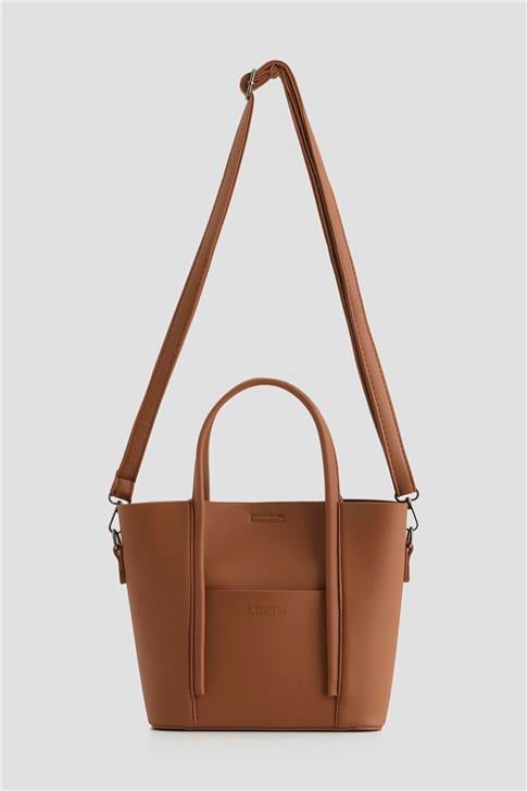 Armine Pia Deri Çanta 25YD7398 Taba