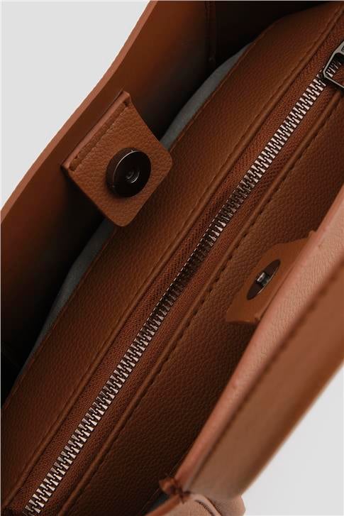 Armine Pia Deri Çanta 25YD7398 Taba