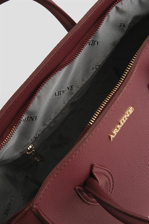 Armine Pia Deri Çanta 25YD7399 Bordo