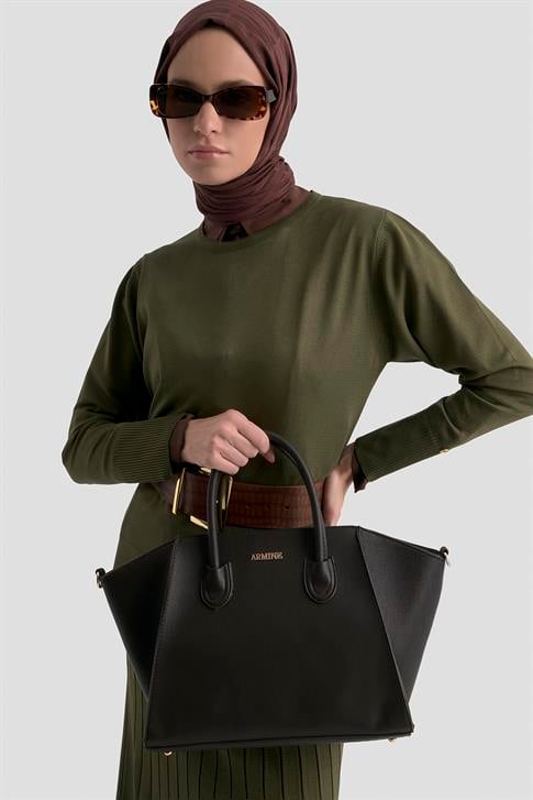 Armine Pia Deri Çanta 25YD7399 Kahverengi