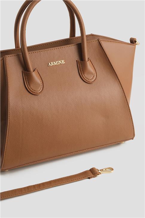 Armine Pia Deri Çanta 25YD7399 Taba