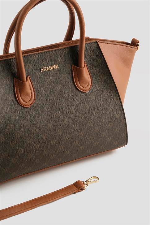 Armine Çanta Noktalı 25YD7399 Kahverengi