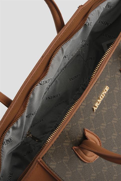 Armine Çanta Noktalı 25YD7399 Kahverengi