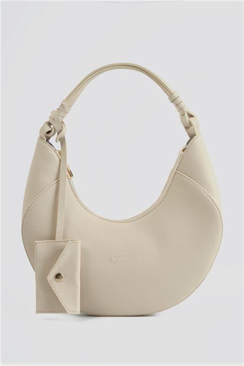 Armine Pia Deri Çanta 25YD7402 Krem