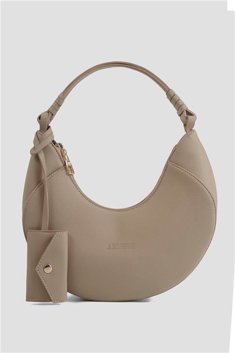 Armine Pia Deri Çanta 25YD7402 Vizon