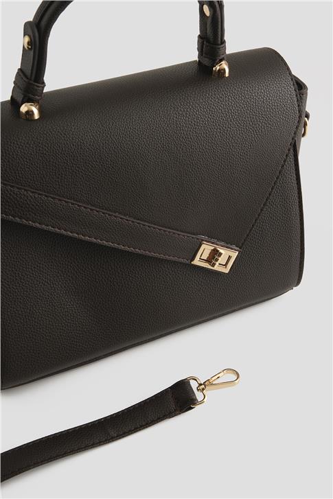 Armine Pia Deri Çanta 25YD7405 Kahverengi