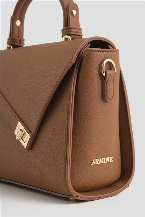 Armine Pia Deri Çanta 25YD7405 Taba