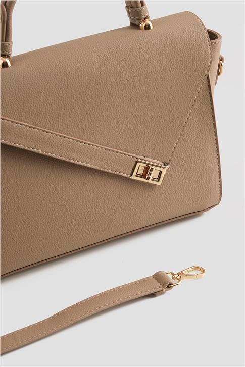 Armine Pia Deri Çanta 25YD7405 Vizon