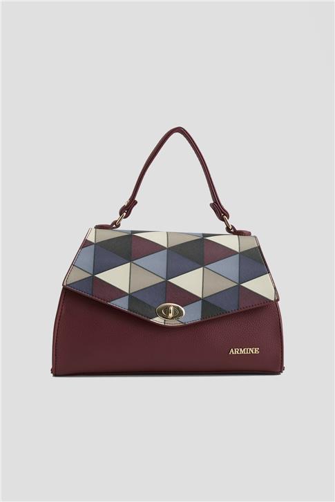 Armine Çanta Ekose 25YD7409 Bordo