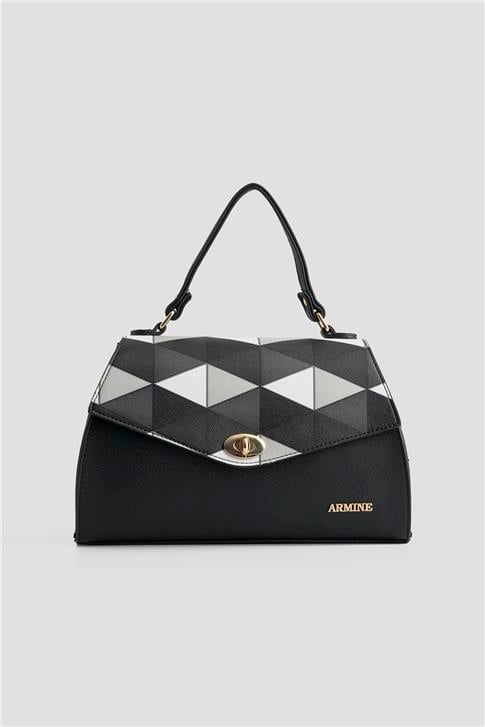 Armine Çanta Ekose 25YD7409 Siyah