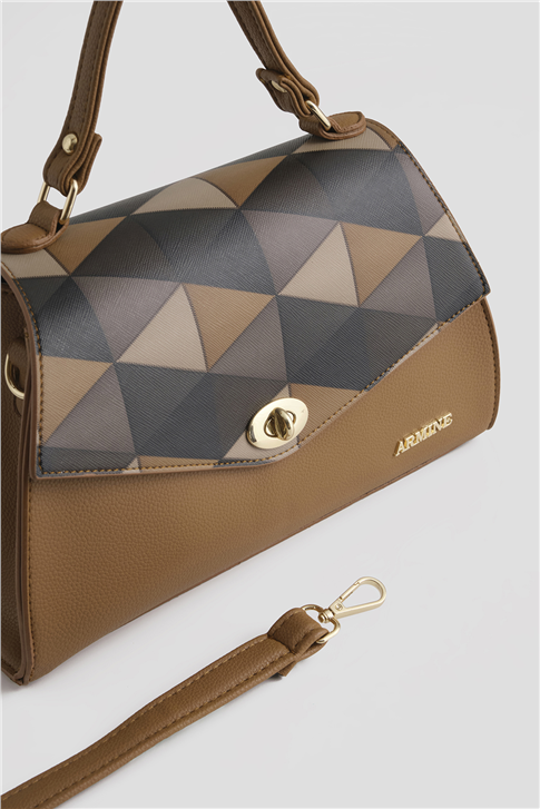 Armine Çanta Ekose 25YD7409 Taba