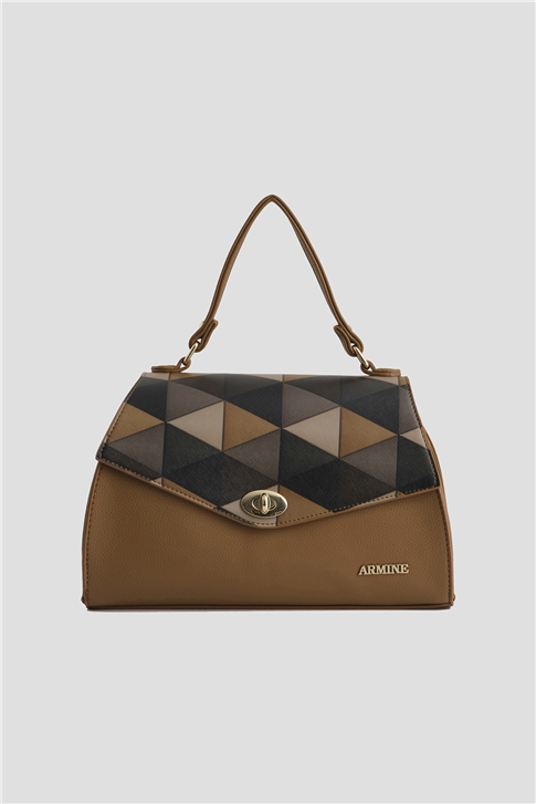 Armine Çanta Ekose 25YD7409 Taba