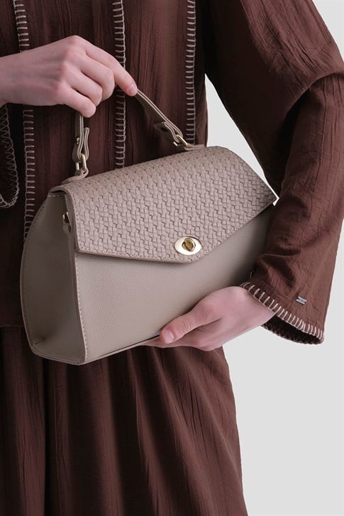 Armine Çanta Örgü 25YD7409 Vizon