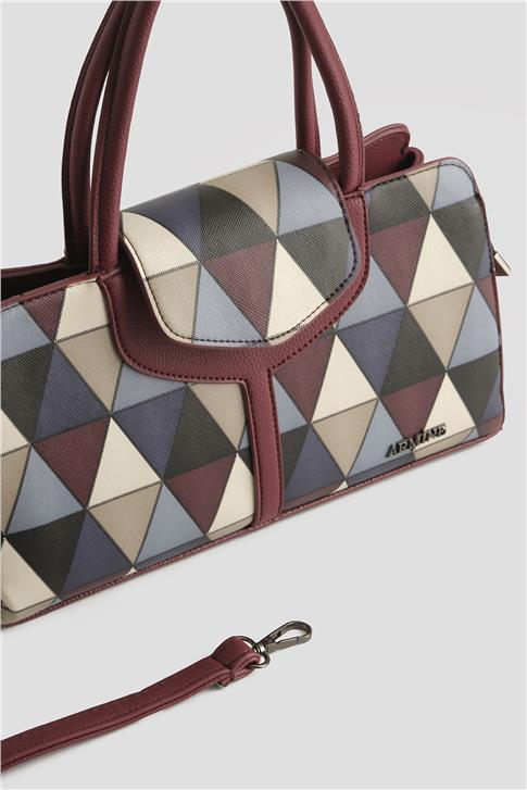 Armine Çanta Ekose 25YD7411 Bordo