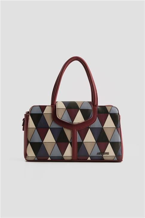 Armine Çanta Ekose 25YD7411 Bordo
