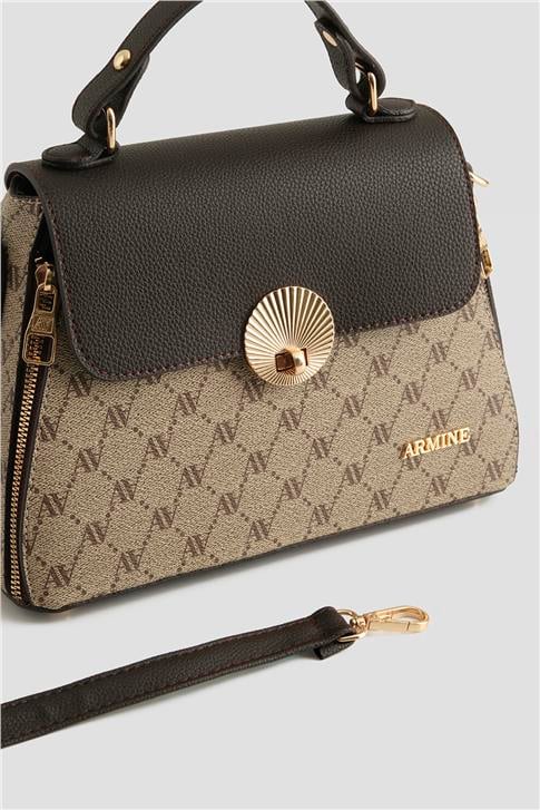 Armine Çanta Noktalı 25YD7415 Vizon