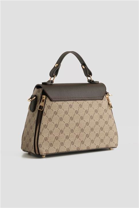 Armine Çanta Noktalı 25YD7415 Vizon