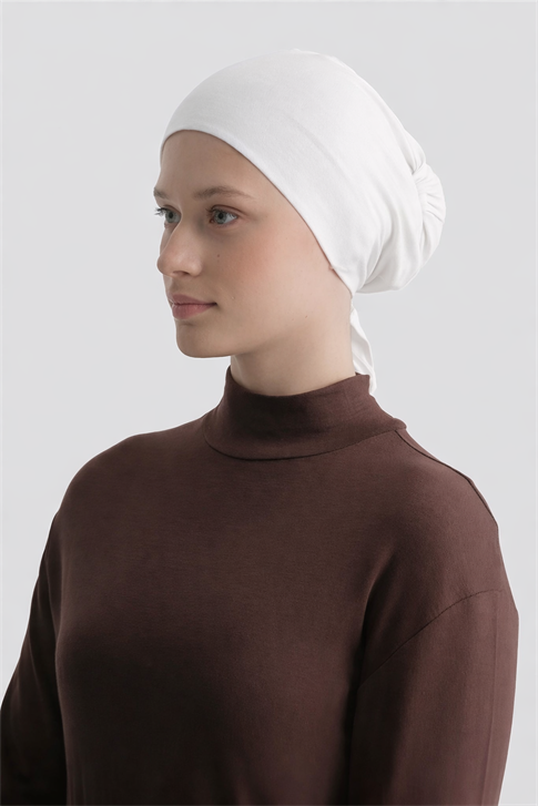 Dikişsiz XL Bone Beyaz