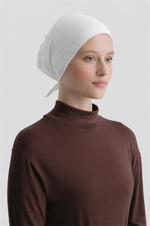 Dikişsiz XL Bone Beyaz