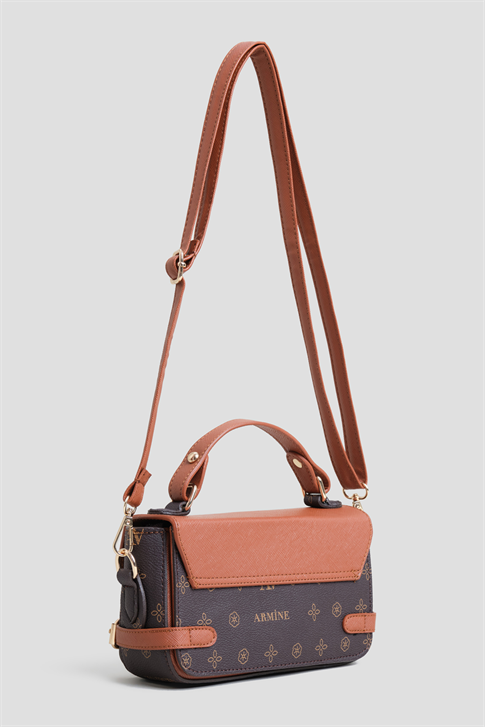 Baskılı Çanta Kahverengi