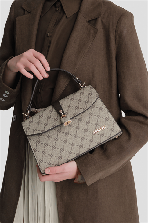 Noktalı Çanta Vizon