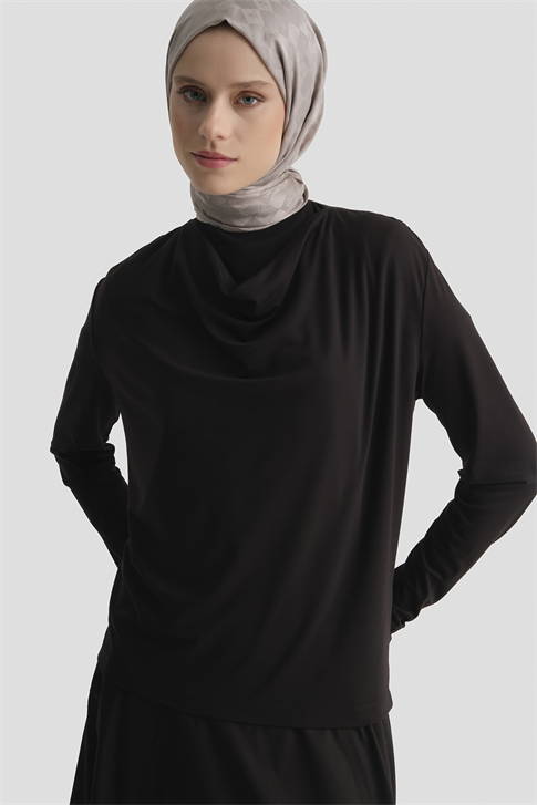 Armine Degaje Örme Badi Siyah