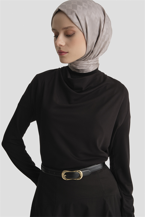 Armine Degaje Örme Badi Siyah