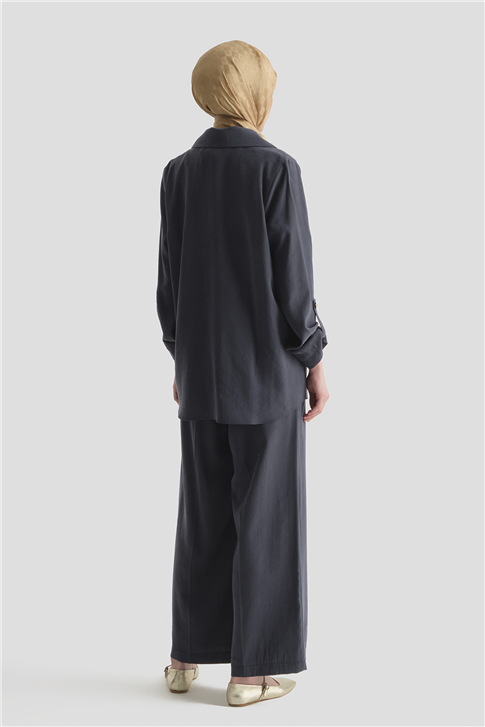 Kupra Ceketli Takım İndigo