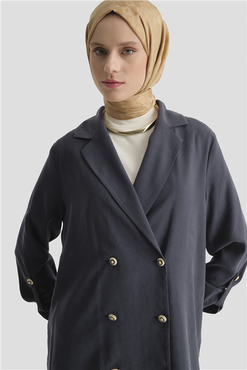 Kupra Ceketli Takım İndigo