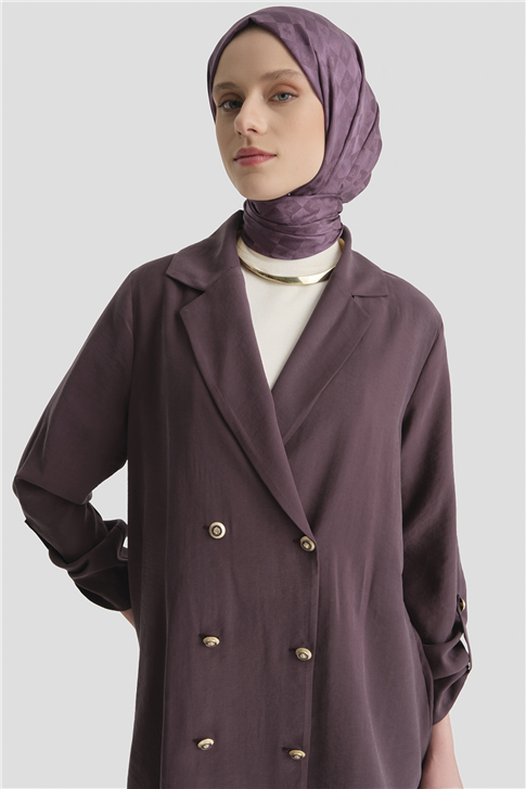 Kupra Ceketli Takım Mürdüm