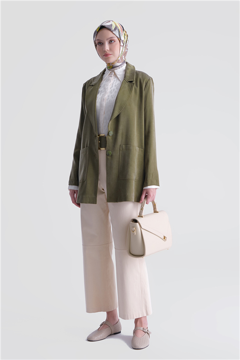 Kupra Blazer Ceket Haki