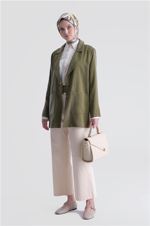 Kupra Blazer Ceket Haki