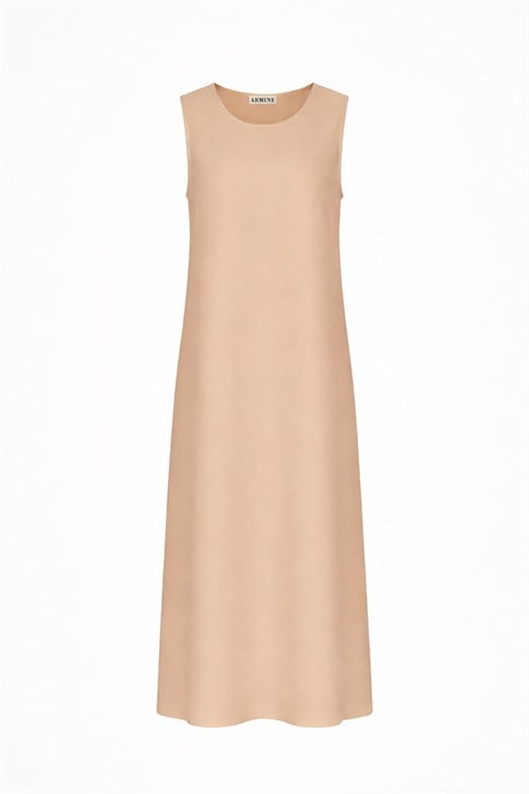 Vual İçlik Elbise Nude