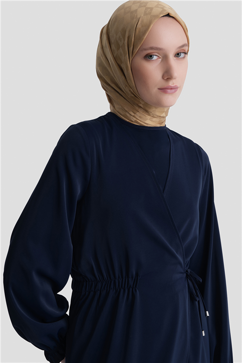 Anvelop Elbise Lacivert