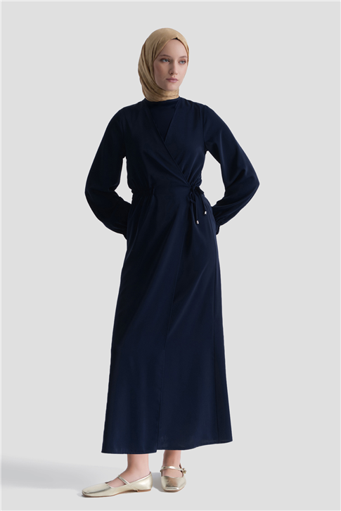 Anvelop Elbise Lacivert