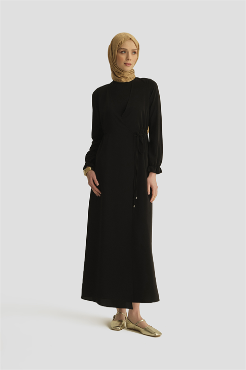 Anvelop Elbise Siyah