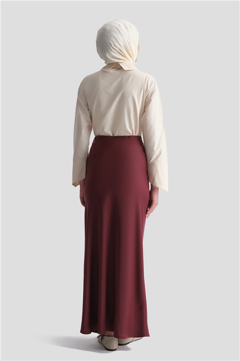 Armine Saten Etek Bordo