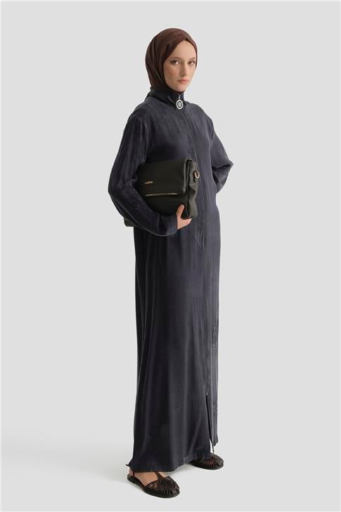 Fermuarlı Kupra Ferace İndigo