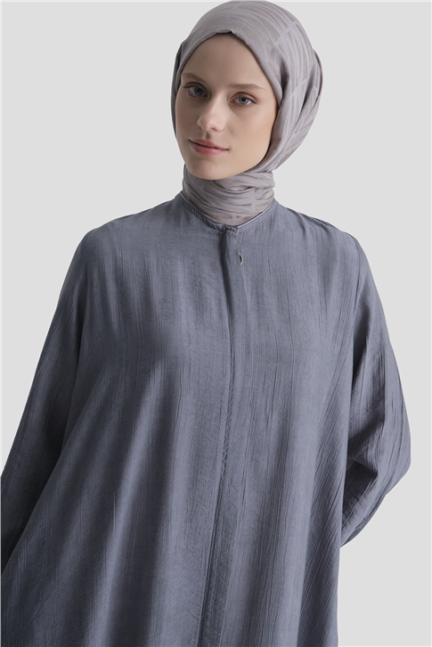 Fırfırlı Basic Ferace Gri 