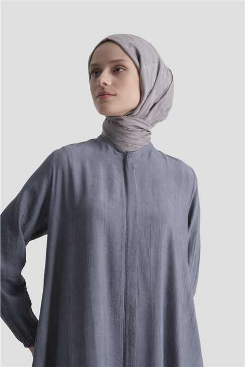 Fırfırlı Basic Ferace Gri 