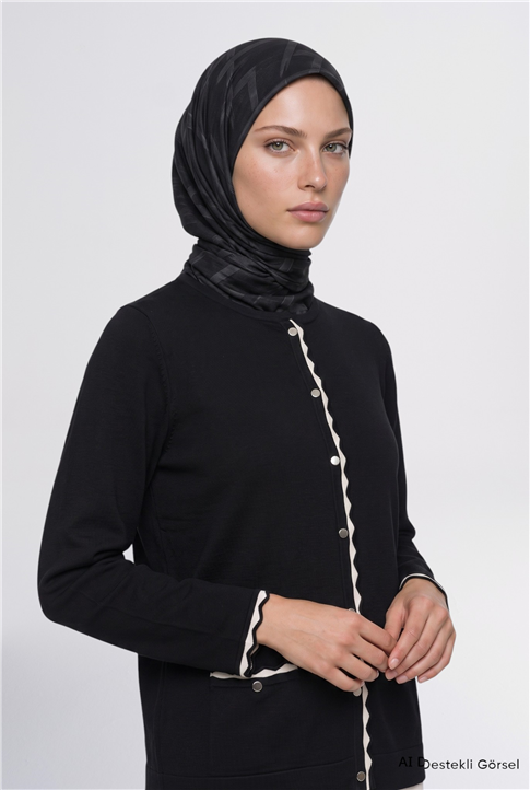 Triko Hırka Siyah 