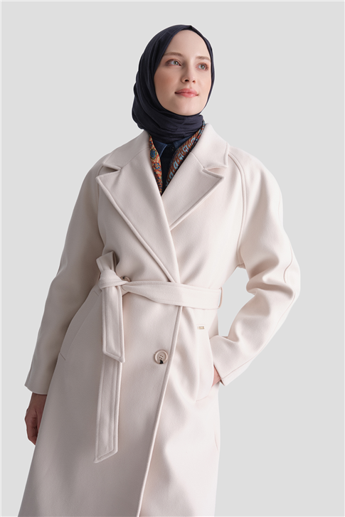 Reglan Kol Kaşe Kaban Bej 