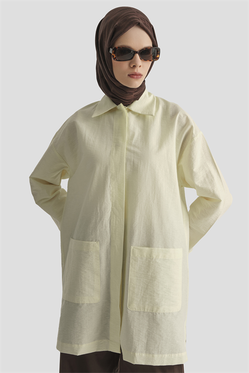 Pamuk Karışımlı Kap Açık Sarı