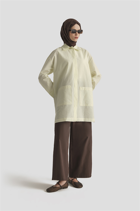 Pamuk Karışımlı Kap Açık Sarı